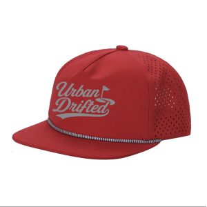 urban drifted red golf hat